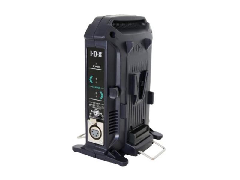 IDX VL-2X - Sequential 2-way charger for V-mount batteries with integrated power supply