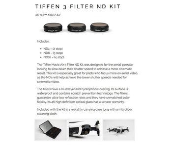 3x Filter ND/POLARIZER Kit for DJI MAVIC AIR