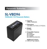 IDX SL-VBD96 - Li-Ionen Akku, 70Wh, 9.6Ah, 7.2V, für z.B. Panasonic AJ-PX270 & AG-DVX200