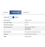 IDX Li-Ionen Akku, 72Wh, 9.9Ah, 7.2V für Kameras der Sony L Serie (NP-F Mount)