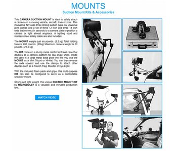 Microdolly Hollywood Auto-Saugstativ / Camera Suction Mount Kit, gebraucht, sehr guter Zustand