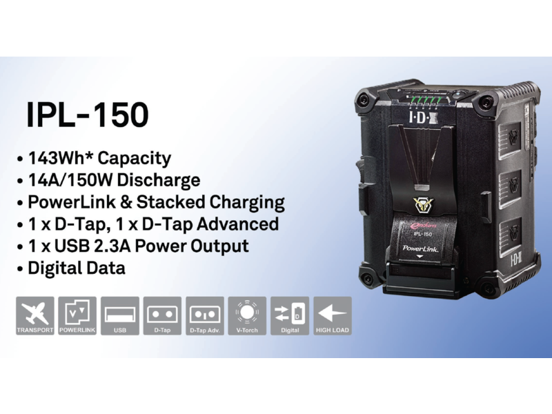 IDX IPL-150 (2 pieces) Li-Ion PowerLink battery, 143Wh, 14h, 14.4V