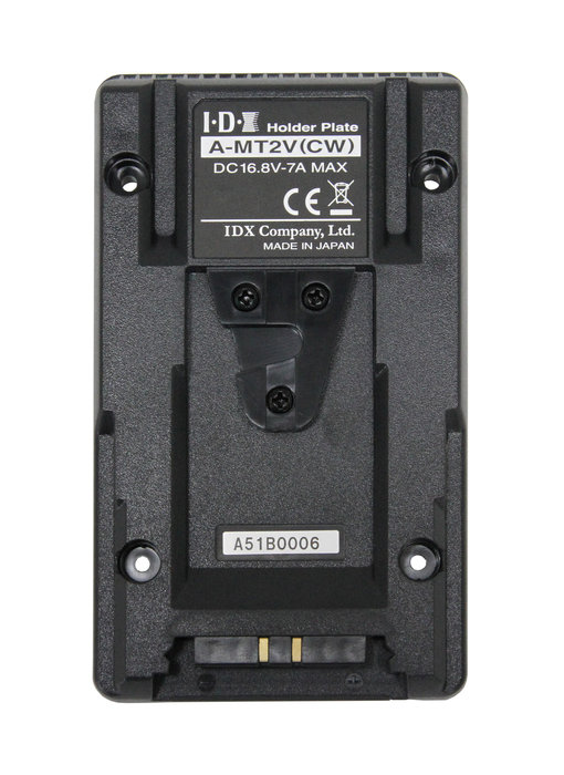 IDX A-MT2V (Male V-Mount Adapter Plate w/Digi-View - External Screws)