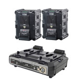 IDX  IP-150/2000S - 2x IPL-150 battery & VL-2000 charger