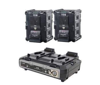 IDX IP-150/2000S - 2x IPL-150 Akku & VL-2000 Ladegerät *
