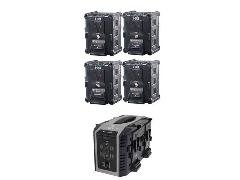 IDX  IP-150/4SE - 4x IPL-150 battery & VL-4Se charger