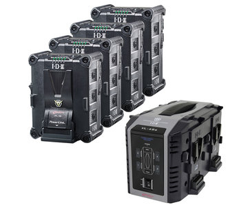 IDX IP-98/4Se - 4x IPL-98 battery & charger VL-4Se