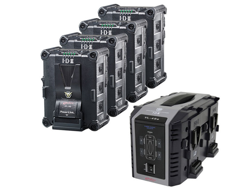 IDX  IP-98/4Se - 4x IPL-98 battery & charger VL-4Se