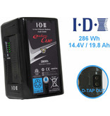 IDX 14.8V 286Wh* Typ298Wh High Load V-Mount with D Tap O/P (100W)