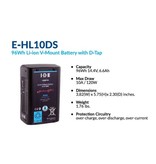 IDX 4x E-HL10HS Akku + 1x VL-2X