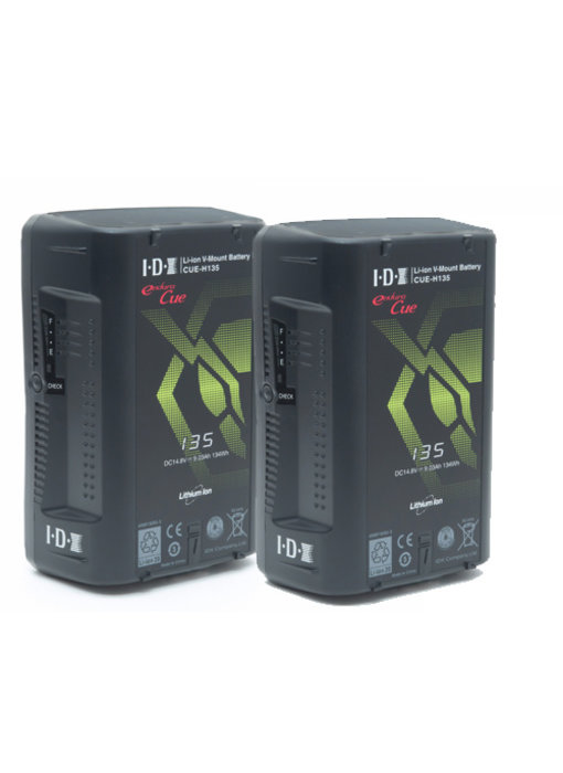 IDX CUE-H135 (2 Stück) Lithium-Ionen V-Mount battery