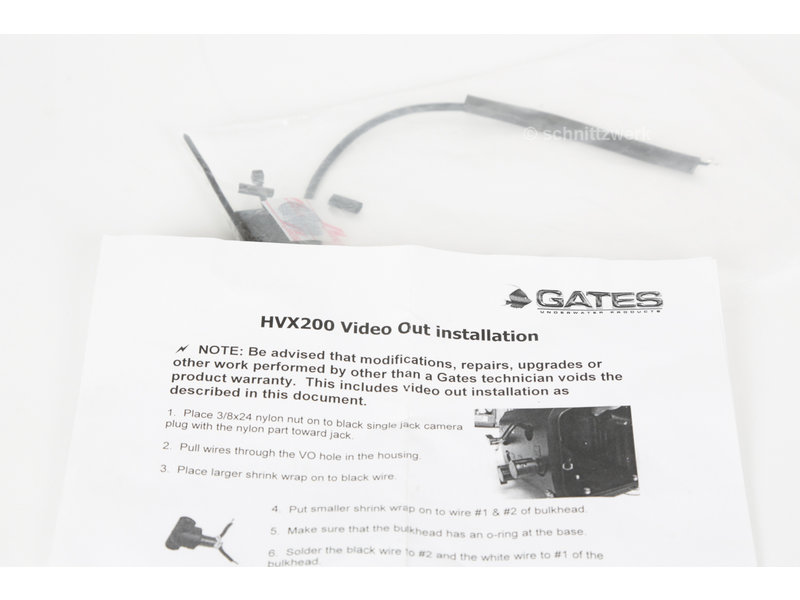 Gates Underwater Products SD-Kabel Video Out cable HVX200