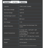 IDX CUE-H 180 - 179Wh Compact Li-Ion V-Mount Battery