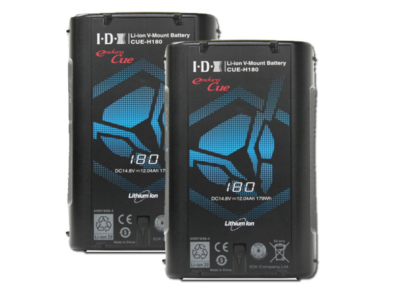 IDX CUE-H 180 (2 pieces), D-Tap, 179Wh capacity, 14.8V / 12.1Ah