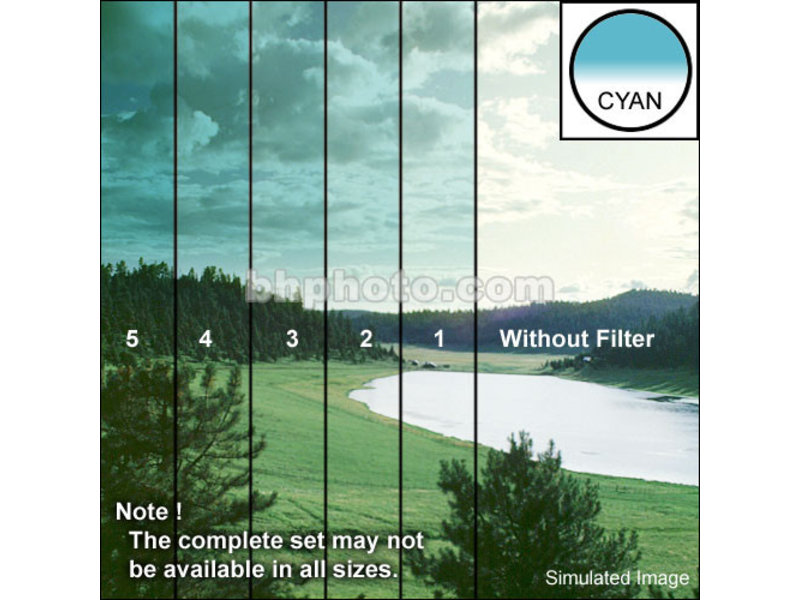 Tiffen Filters 4X4 CLR/CYAN 3 GRAD HE FILTER - 44CGCY3H