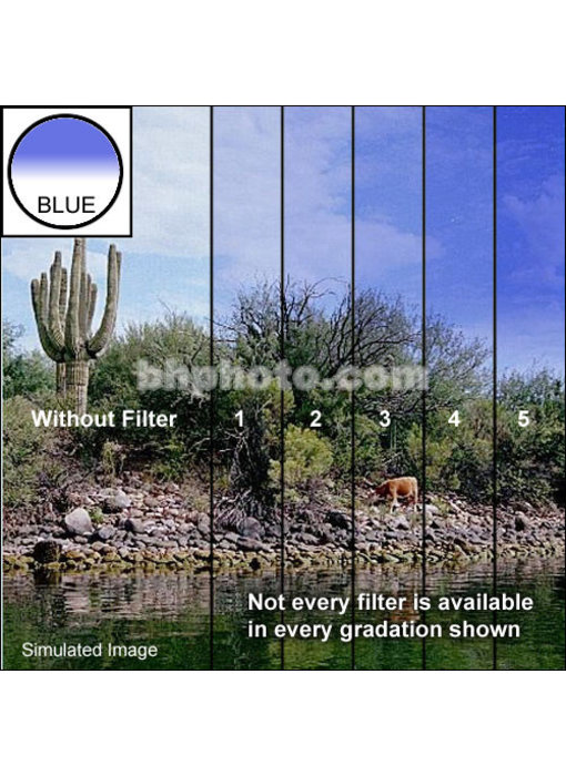 4x4 Clear/Blue 5 Grad Hard Edge (HE) Filter - 44CGB5H
