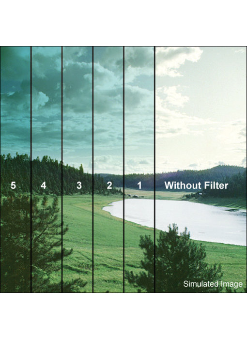 Tiffen Filters 4x4 Clear/Cyan 1 Grad Soft Edge (SE) Filter - 44CGCY1S