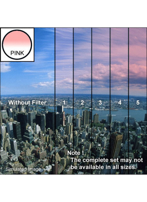 Tiffen Filters 4x4 Clear/Pink 1 Grad Soft Edge (SE) Filter - 44CGP1S