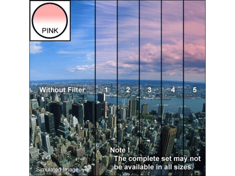 Tiffen Filters 4x4 Clear / Pink 3 Grad Soft Edge (SE) Filter - 44CGP3S