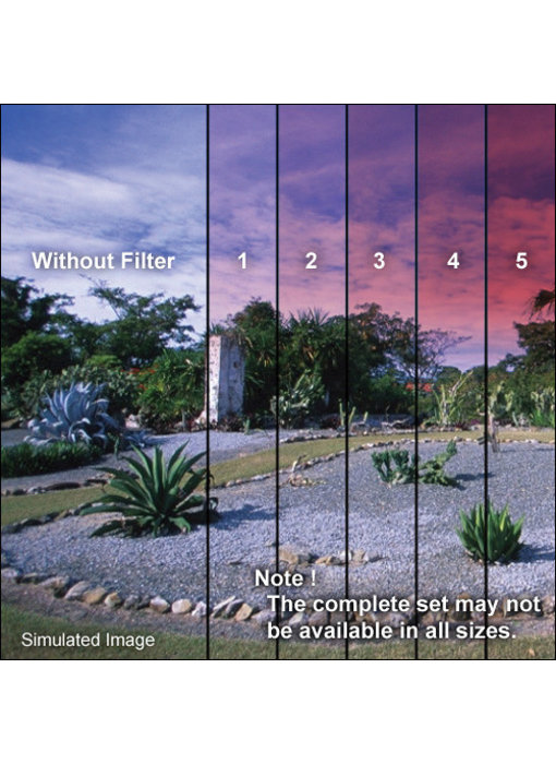 4x4 Clear/Red 1 Grad Soft Edge (SE) Filter - 44CGR1S