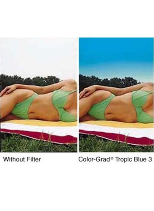 4x4 Clear/Tropic Blue 1 Soft Edge (SE) Filter - 44CGTB1S