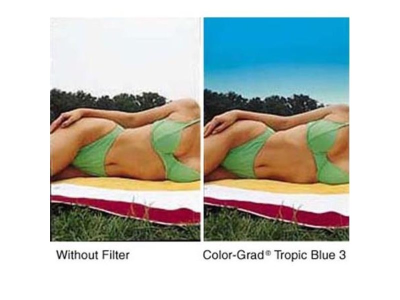 4x4 Clear/Tropic Blue 1 Soft Edge (SE) Filter - 44CGTB1S