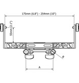 Smartsystem LCD BRACKET (LATERAL MOUNT) WITH CUSTOM RODS ATTACHMENT