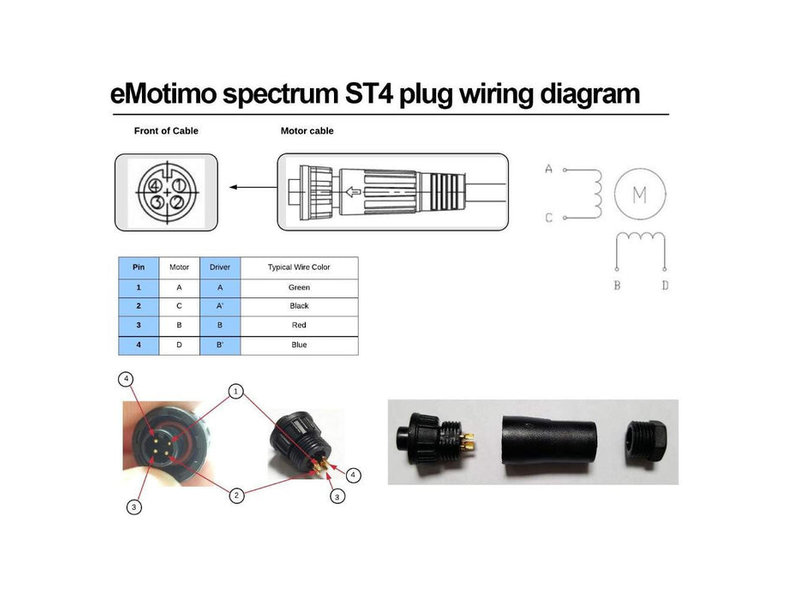 eMotimo ST4_MAC_MPC - Motor Port Connector Set