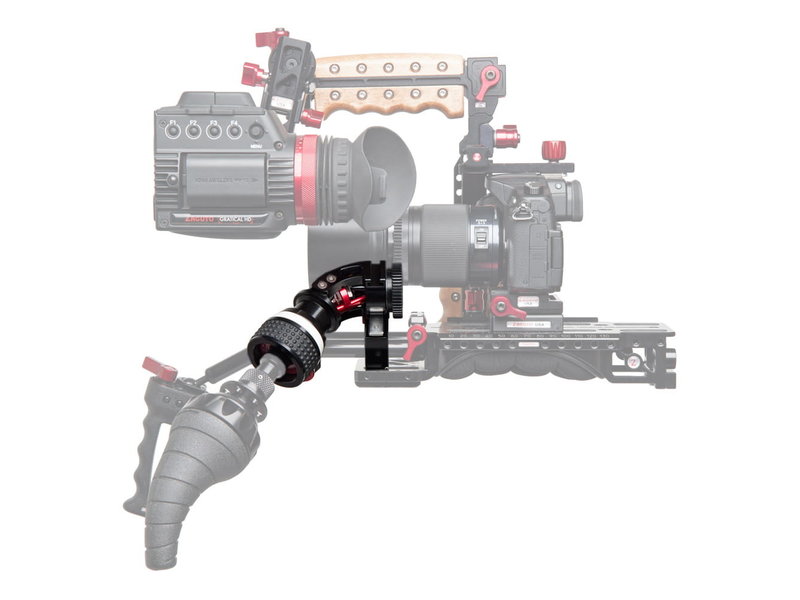 Zacuto Mechanical follow focus system with 15mm tube mount for remote focus control on lenses