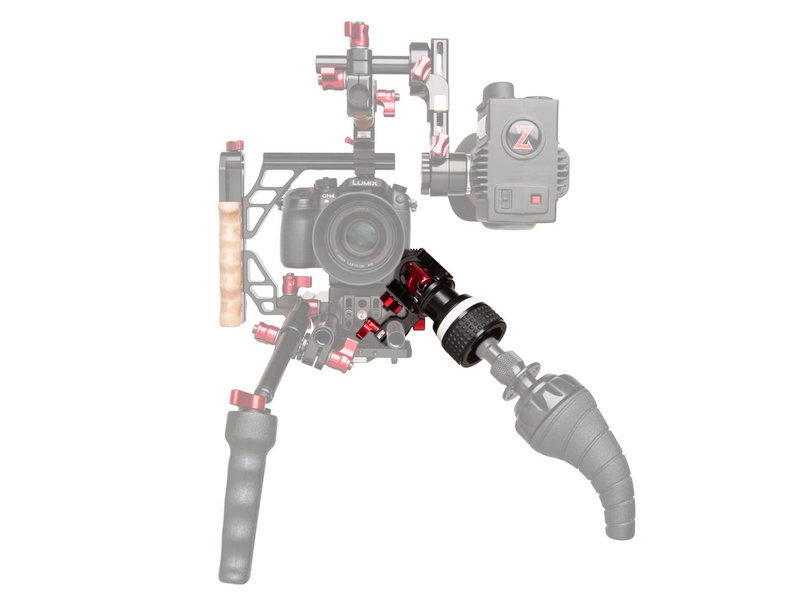 Zacuto Mechanical follow focus system with 15mm tube mount for remote focus control on lenses