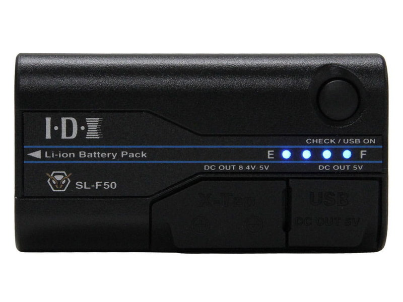 IDX Akku mit 48 Wh, NP-F Anschluss, USB Port und X-Tap Anschluss