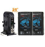 IDX Bundle : 2x IDX CUE-H180 V-Mount battery & 1x IDX VL-2X 2-fach charger