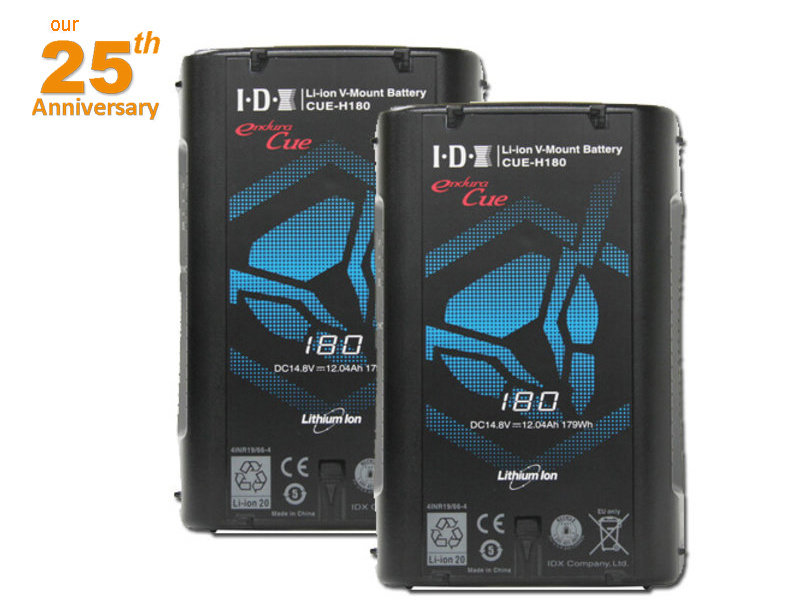 IDX CUE-H 180 (2 pieces), D-Tap, 179Wh capacity, 14.8V / 12.1Ah