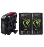 IDX EC-H135/4X2 2 X CUE-H135 Batteries 1 X VL-4X Charger With 4 Pin XLR DC Output (90W)