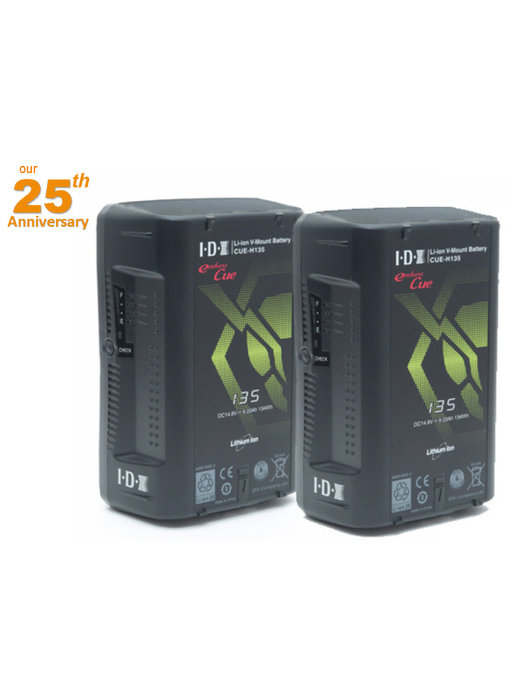 IDX CUE-H135 (2 Stück) Lithium-Ionen V-Mount battery