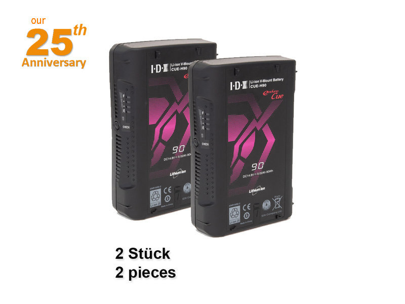 IDX 2 x CUE-H 90 Endura battery