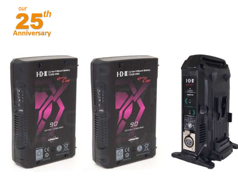 IDX EC-H90/2X - Bundle : 2x CUE-H 90 + 1x VL-2X Charger