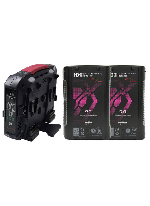 IDX EC-H90/4X2 - CUE-H90 and VL-4X Charger Kit
