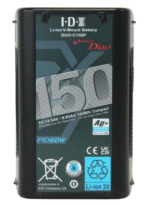 IDX DUO-C150P - 145Wh High-Load Li-Ion V-Mount Battery
