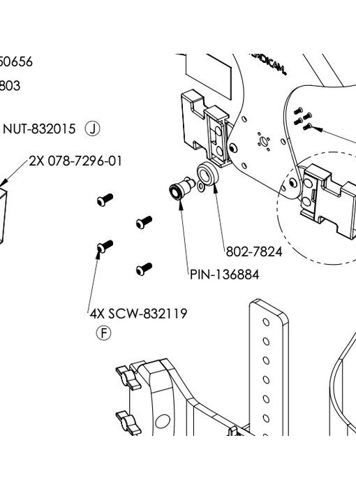 SCW-832119 / Replacement screw for SCOUT VEST, COMPACT - Warehouse Sale