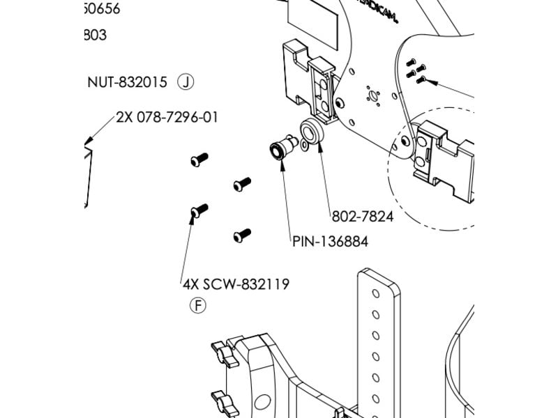 SCW-832119 / Replacement screw for SCOUT VEST, COMPACT