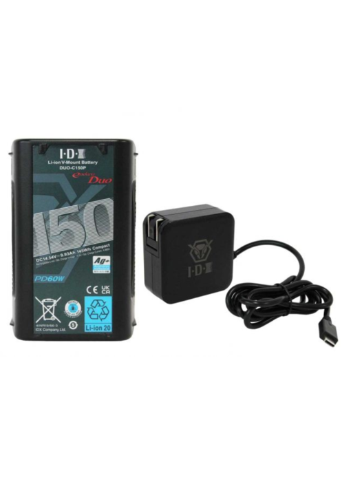 IDX DUO-C150P Batteries & VL-DT1 Advanced D-Tap Charger Kit - ED-CP150/PD1 +