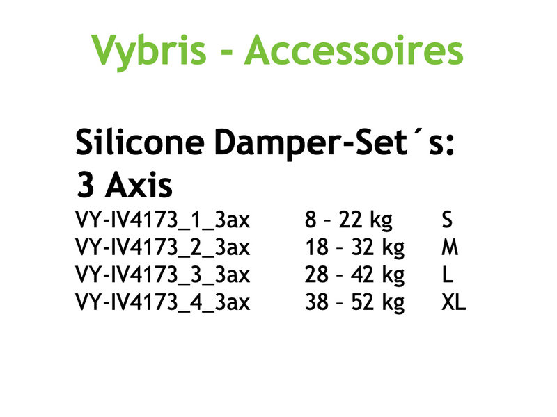 Idea Vision Silicone Damper-Set - 18–32 kg, Größe M - VY-IV4173_2_3ax