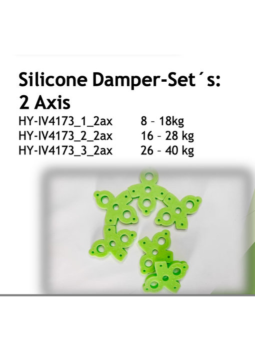 Idea Vision Silicone Damper-Set ́s: 2 Axis - 8 – 18kg - HY-IV4173_1_2ax