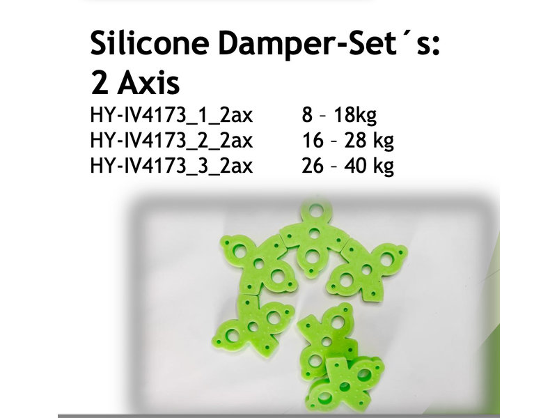 Idea Vision Silicone Damper-Set ́s: 2 Axis - 8 – 18kg - HY-IV4173_1_2ax