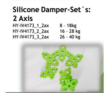 Idea Vision Silicone Damper-Set ́s: 2 Axis - 16 – 28kg - HY-IV4173_2_2ax