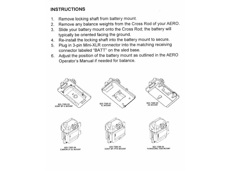 Steadicam Gold-Mount Battery Platte for Steadicam AERO 15 and 30