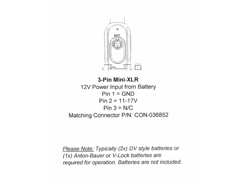 Sony BP-U Battery Mount for Steadicam AERO 15 and 30 - 825-7300-03