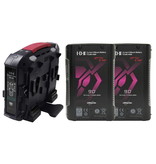 IDX Bundle consisting of: 2x IDX CUE-H90 V-Mount battery & 1x IDX VL-4X 4x charger