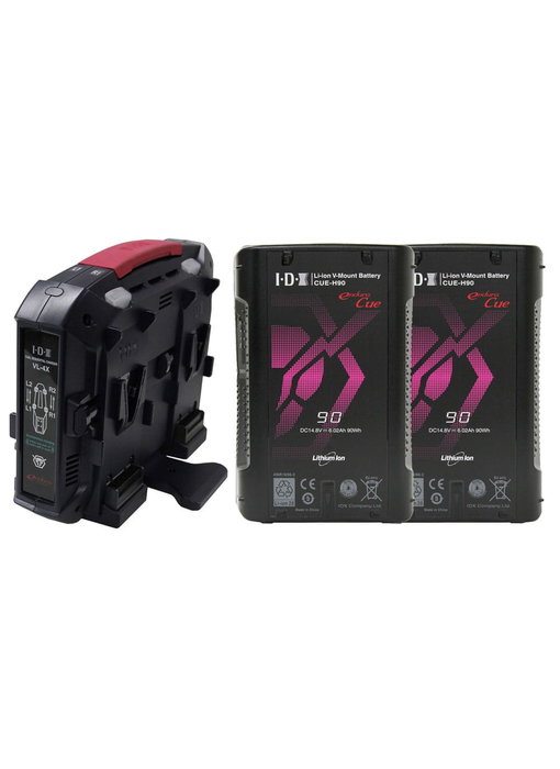 IDX EC-H90/4X2 - CUE-H90 and VL-4X Charger Kit - Warehouse Sale